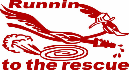 Runnin' To The Rescue Decal - Powercall Sirens LLC