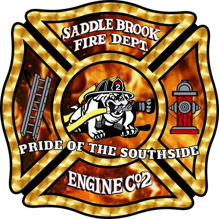 Saddlebrook Fire Dept. Customer Decal 51019 - Powercall Sirens LLC