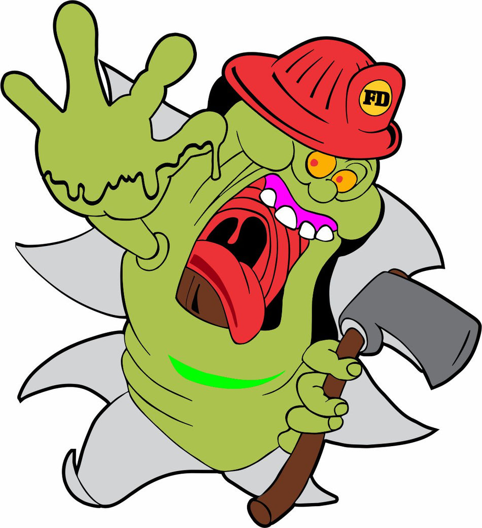 Slimer Firefighter Customer Decal - Powercall Sirens LLC