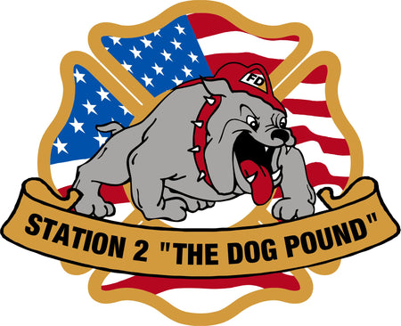 Dog Pound 2 w/Bulldog 11/12/041 Sticker - Powercall Sirens LLC