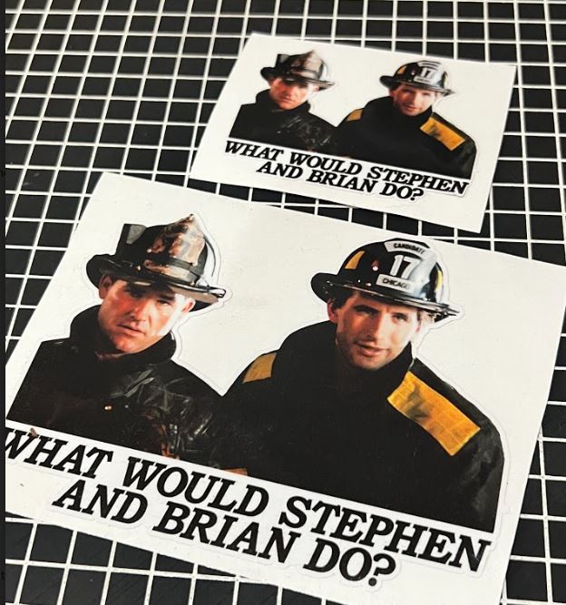 Window Sticker & Hard Hat Sticker -What would Stephen and Brian Do Decals