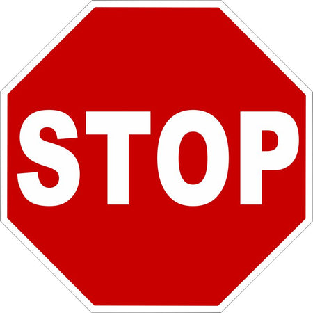 Stop Sign Road Sign Decal