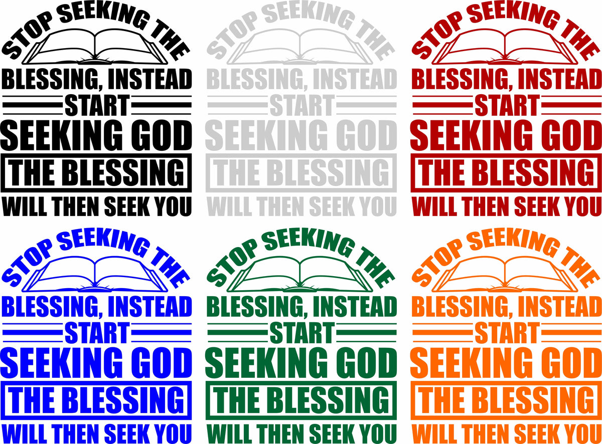 Stop Seeking the blessing decal - Powercall Sirens LLC