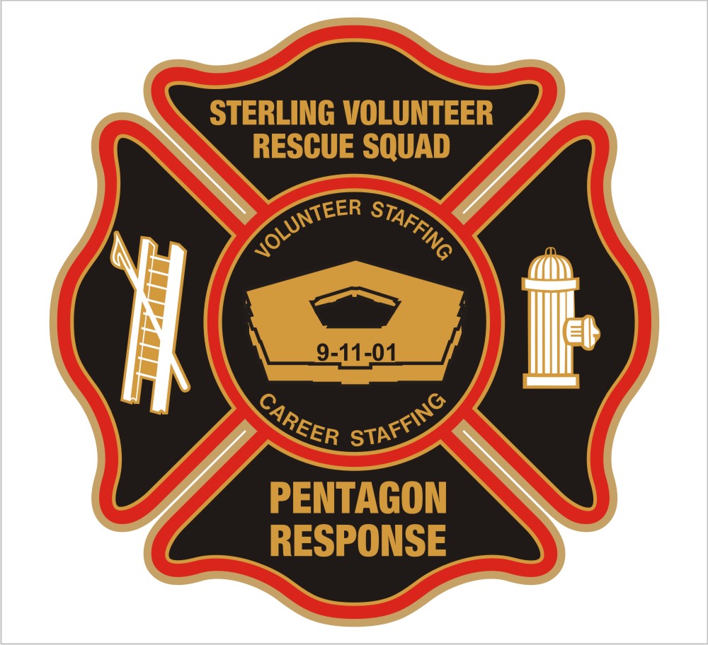 Sterling Rescue Pentagon Response Decal (Black)