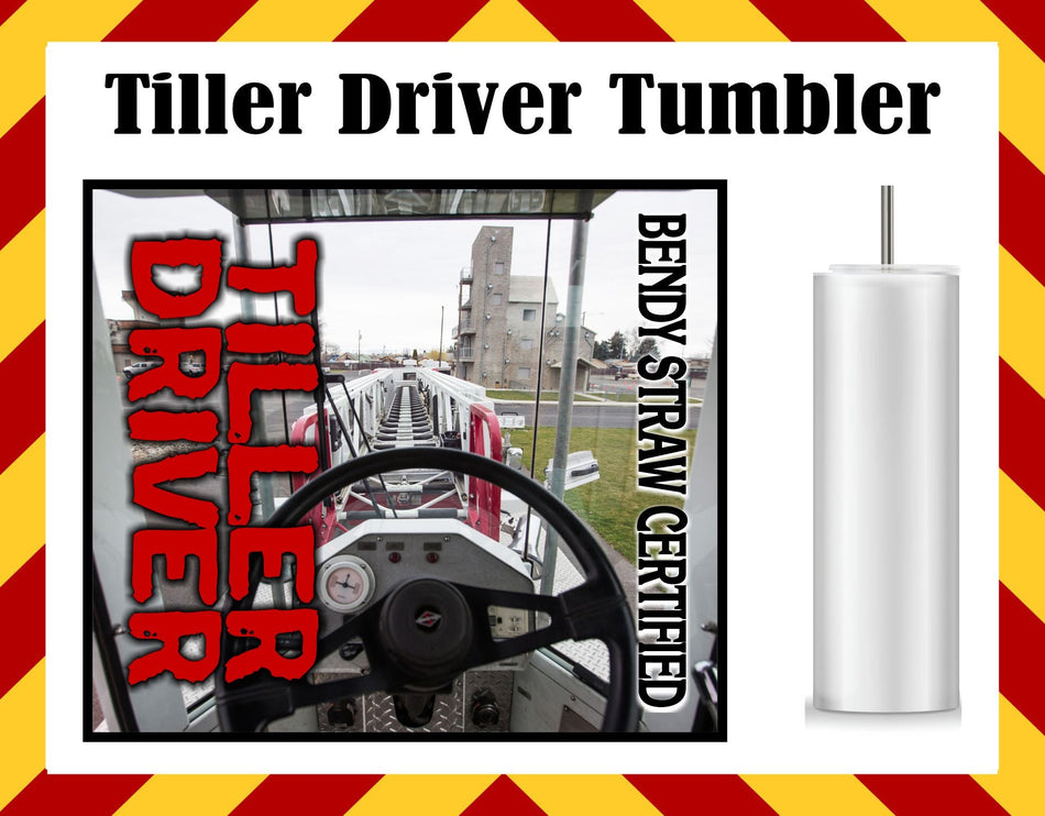 Stainless Steel Cup -  Firefighter Tiller Driver Design Hot/Cold Cup