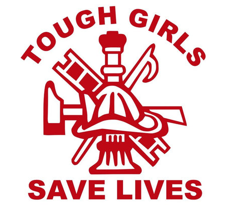 Tough Girls Save Lives Maltese Cross Decal - Powercall Sirens LLC