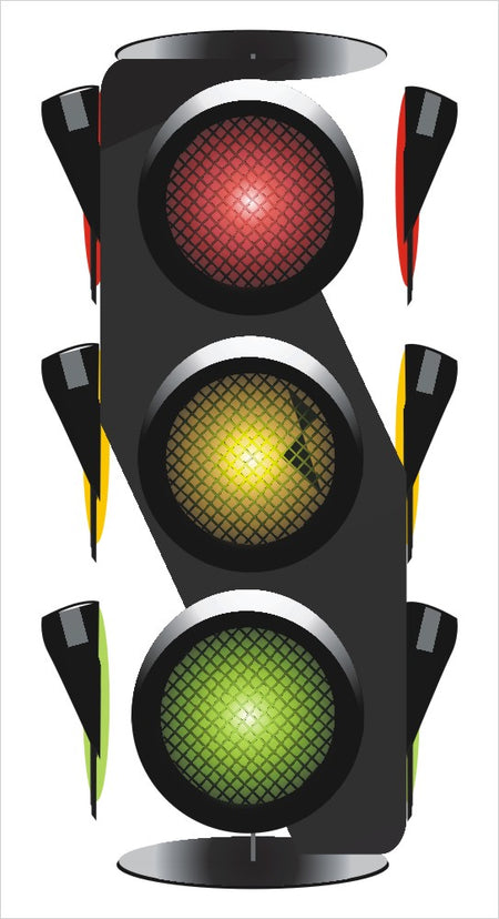 Realistic Stop Light Decal