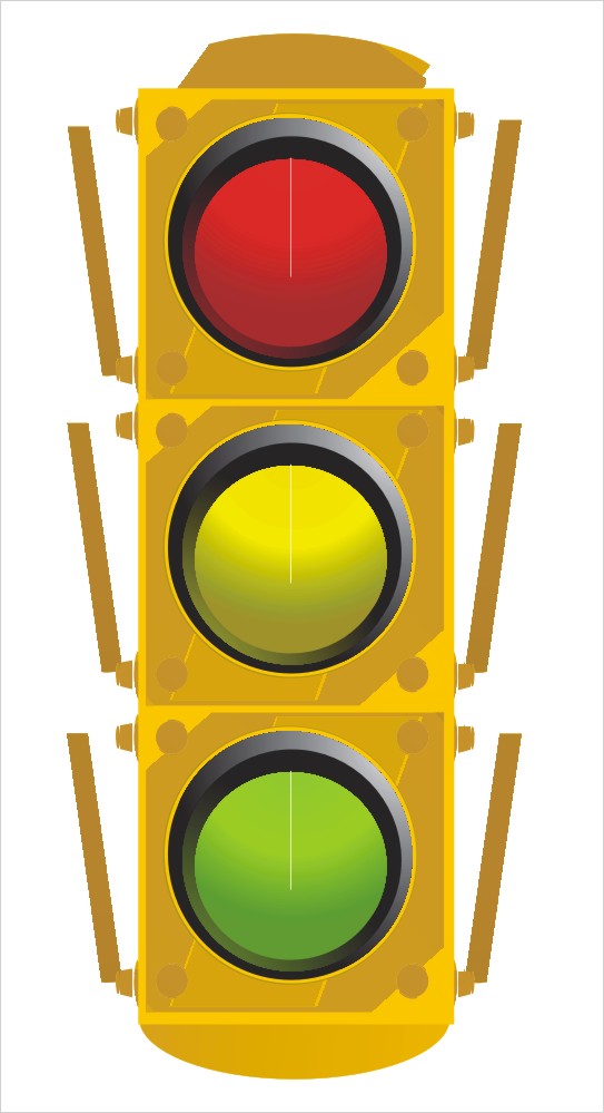 Yellow Stop Light Decal