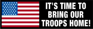 Troops Home Expression Decal