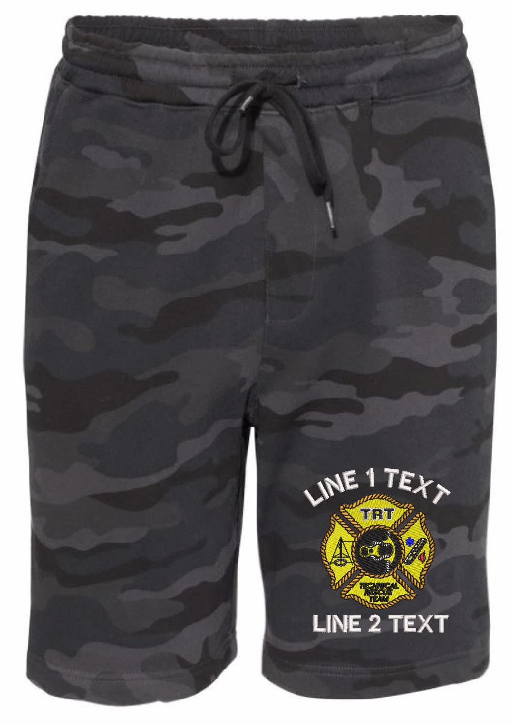 Technical Rescue Custom Embroidered Fleece Shorts - Powercall Sirens LLC