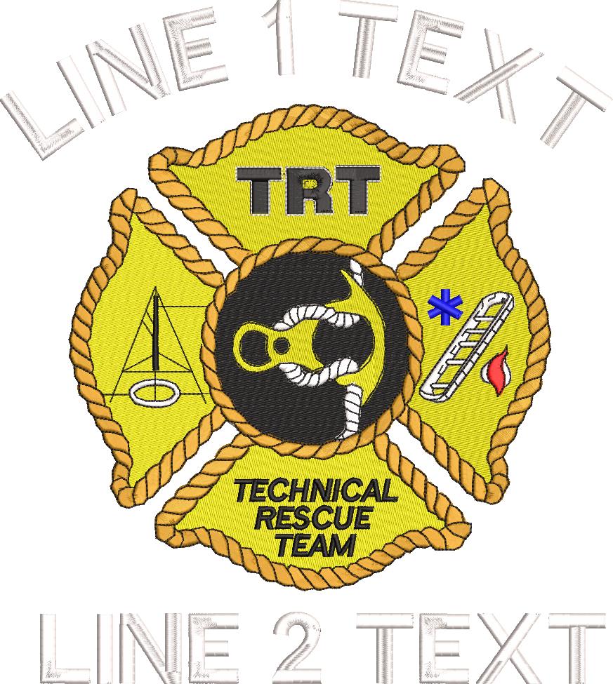 Technical Rescuer Sticker Technical Rescue Custom Embroidered Fleece Shorts – Powercall Sirens LLC