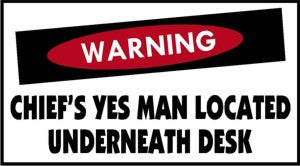 Chief's Yes Man Customer Decal 020708