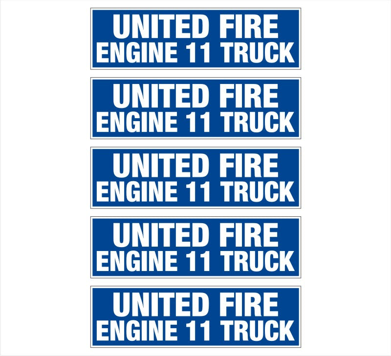 United Fire Engine 11 EQ Labels – Powercall Sirens LLC