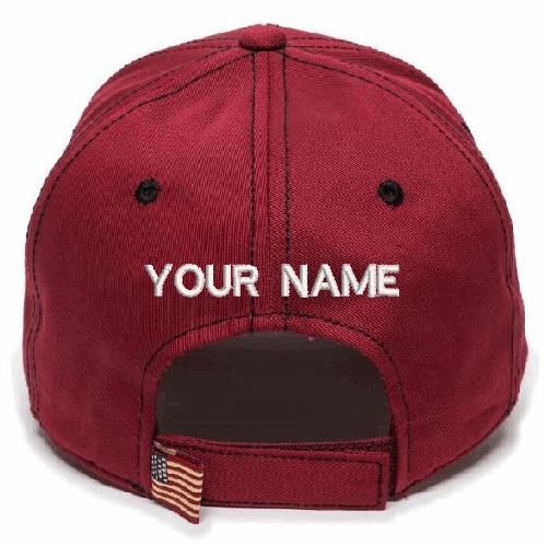 Red Line Badge Style USA-800 Embroidered Hat - Powercall Sirens LLC