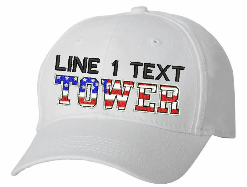 Adjustable USA Tower Style Embroidered Hat - Powercall Sirens LLC