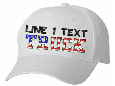 Adjustable USA Truck Style Embroidered Hat - Powercall Sirens LLC