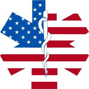 USA EMS Star Staff Decal - Powercall Sirens LLC