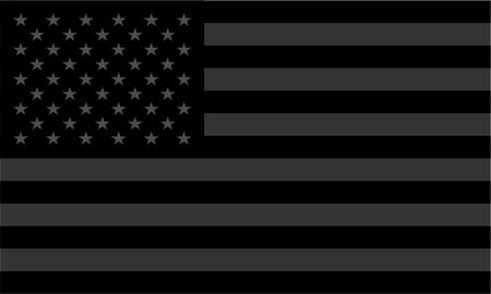 USA Flag Blacklite Reflective Decal - Powercall Sirens LLC