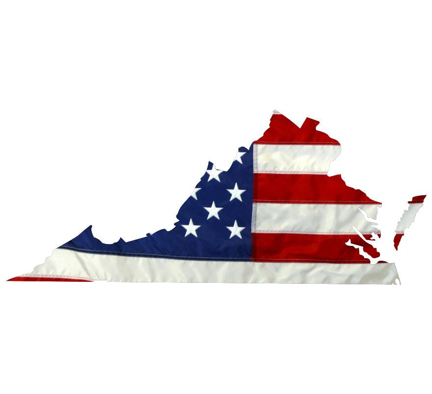 Virginia USA  Flag Decal