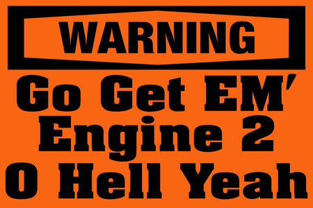 Warning Engine 2 Customer Decal - Powercall Sirens LLC