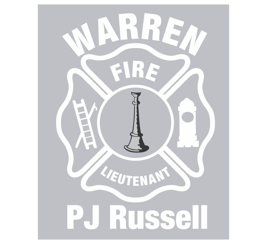 Warren PJ Silver Customer Decal