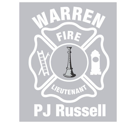 Warren PJ Silver Customer Decal