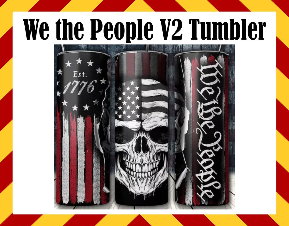 Stainless Steel Cup -  We the People V2 Design Hot/Cold Cup