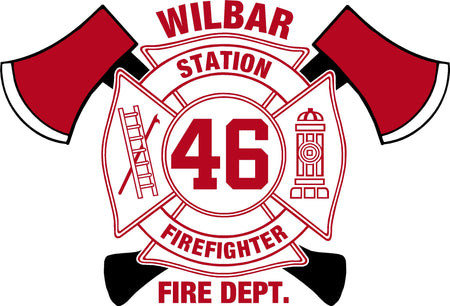 Wilbar Station 46 Fire Dept Maltese Decal