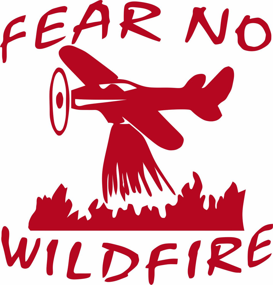 Fear No Wildfire Aircraft Decal - Powercall Sirens LLC