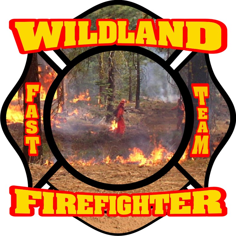 Wildland Firefighter Fast Team Maltese Decal