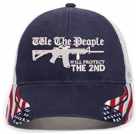 We the People protect the 2nd Embroidered Hat - Powercall Sirens LLC