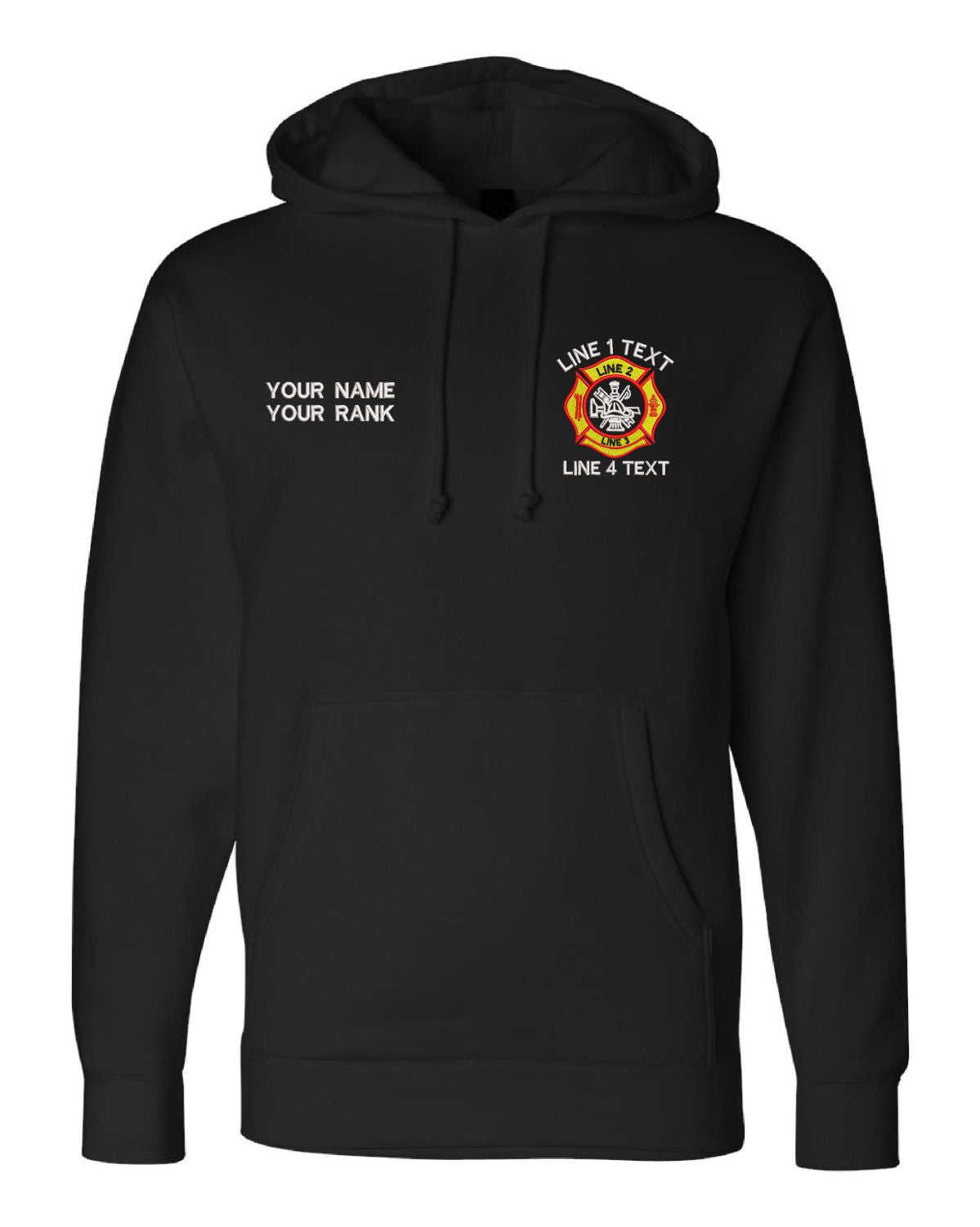 YRF Maltese Custom Embroidered Hooded Sweatshirt - Powercall Sirens LLC